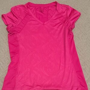 Tek Gear Women's Bright Pink Short Sleeve Top